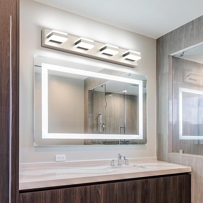 SOLFART Bathroom Vanity Lights Brushed Nickel Light Fixtures - Image 3