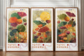 Framed Canvas Wall Art Yayoi KusamaColorful Floral Prints Canvas Painting by NCYEL