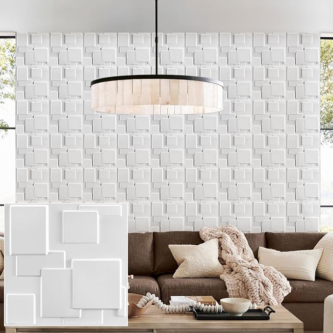 Heikki 30 Pack 3D Wall Panel for Interior Wall Décor, PVC Flower Textured Wall by YourBestChoices