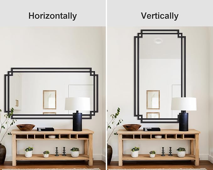 30" x 59" Large Wall Mirror for Decor, Hang Vertically or Horizontally - Image 7