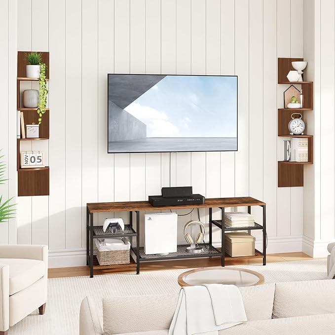 HOOBRO Corner Shelf Wall-Mounted, 4-Tier Corner Bookshelves - Image 7
