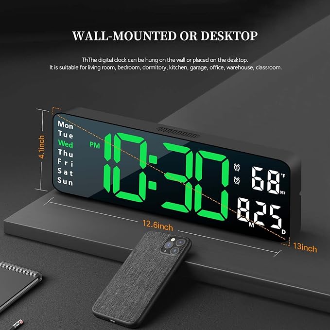 Digital Clock, Digital Wall Clock - Image 3