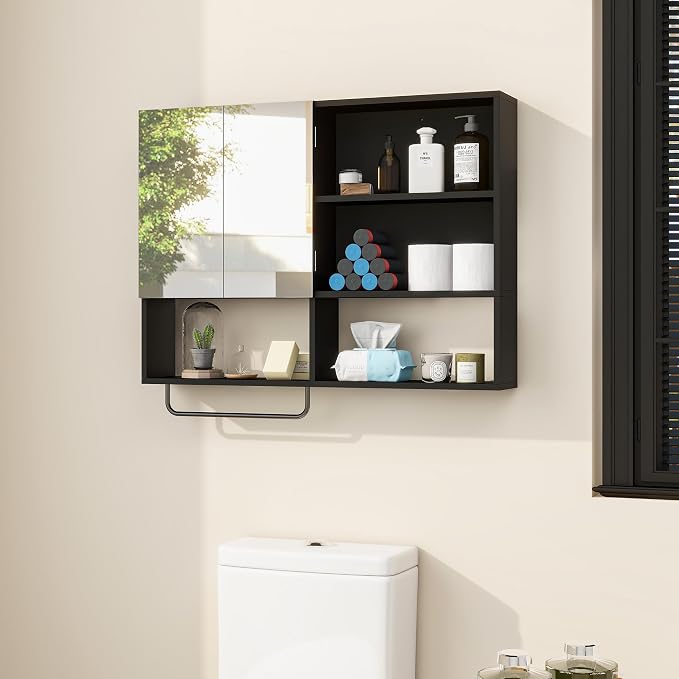 Medicine Cabinet, Wooden Bathroom Wall Cabinet - Image 6