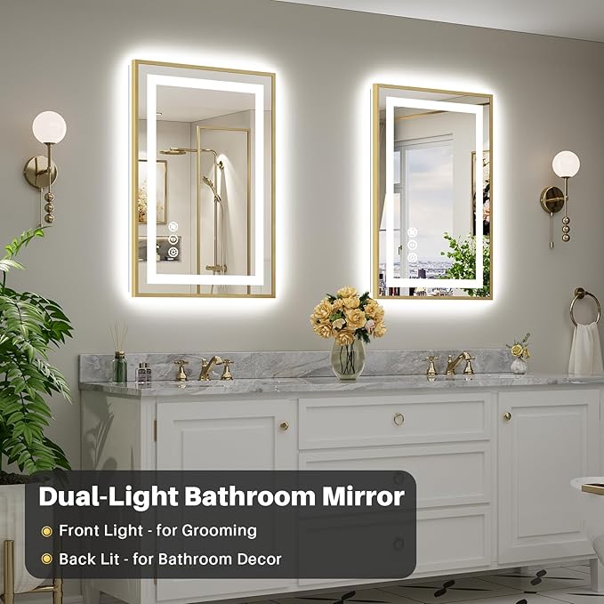 24x36 Inch LED Bathroom Mirror - Image 3