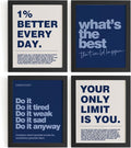 DSHFG Motivational Inspirational Office Wall Art Decor Prints Set of 4 by Unknown