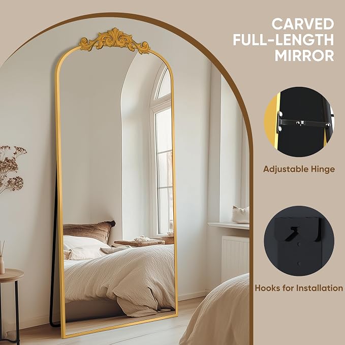 Antok Arched Full Length Mirror, Full Body Mirrors - Image 5