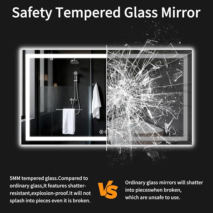 LED Bathroom Mirrors 28"x60" Bathroom Mirror - Image 6