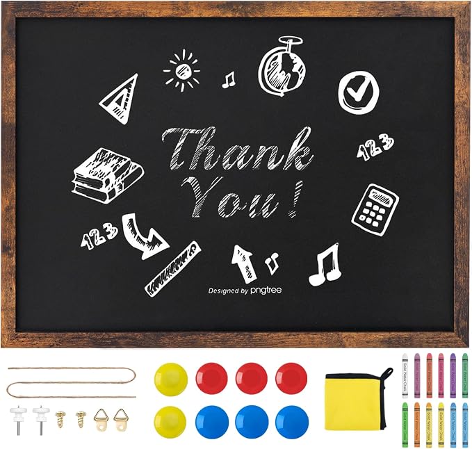 Magnetic Chalkboard, 20x30 Inches Blackboard by JEFURE