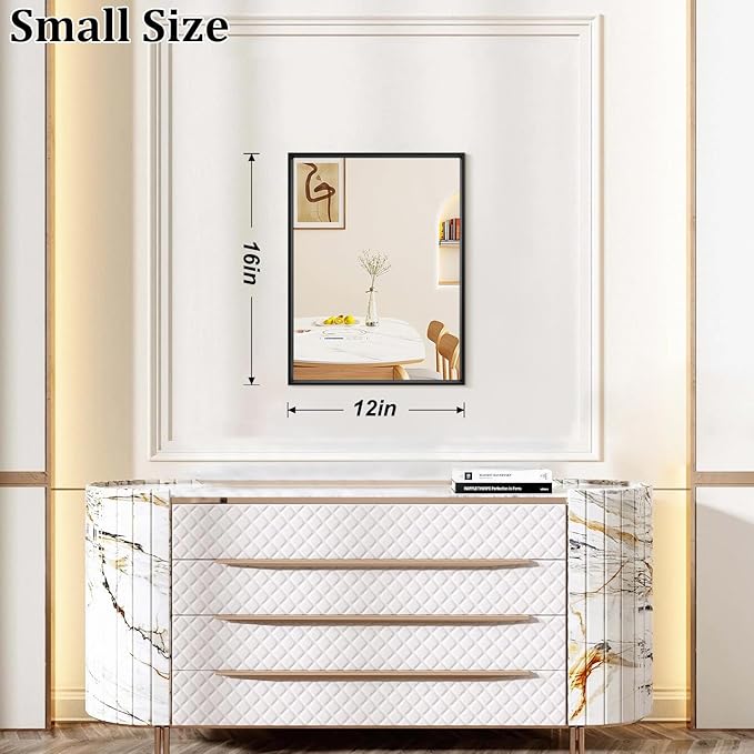 AAZZKANG Mirrors for Wall Rectangular Metal Framed Mirror Modern Decorative for - Image 2