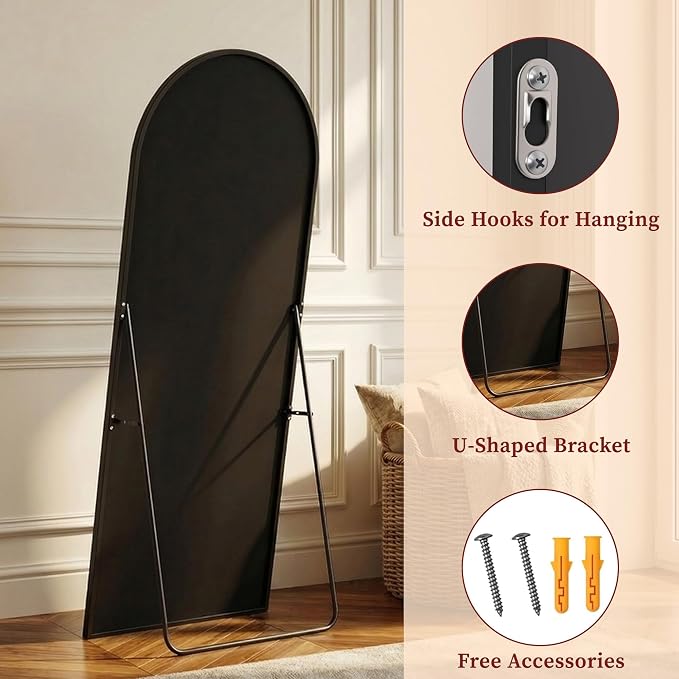 Suidia 56"x14" Arched Full Length Mirror - Image 7