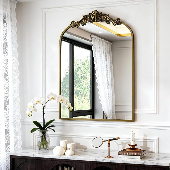 Dewfig Antique Arched Wall Mirror by YourSpacePerfectlyReflected