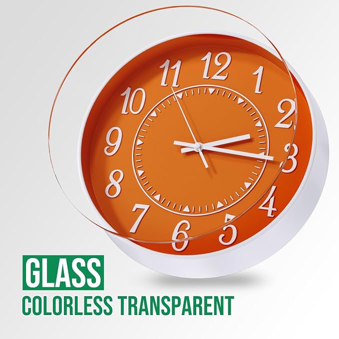 Wall Clock Modern Non-Ticking Battery Operated Silent Wall Clocks Simple Style - Image 5