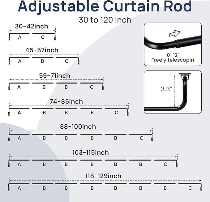 ENJOYBASICS Blackout Curtain rod - Image 5