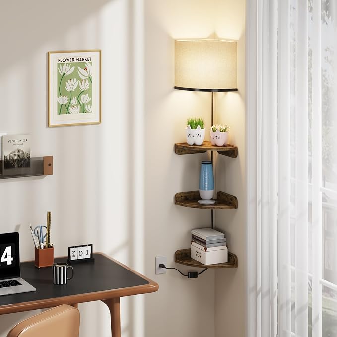 YAOHUOO Corner Shelf Wall Mounted - Image 9