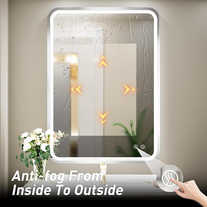 24x36 Inch LED Bathroom Mirror - Image 5