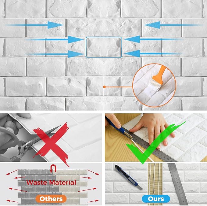 Circloophs 20 Pcs 3D Wall Panels Peel and Stick - Image 7