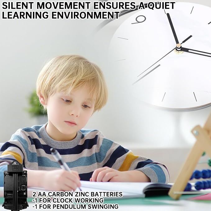 Dankeit Decorative Wall Clock, Silent Non-Ticking Quality Quartz Movement - Image 3