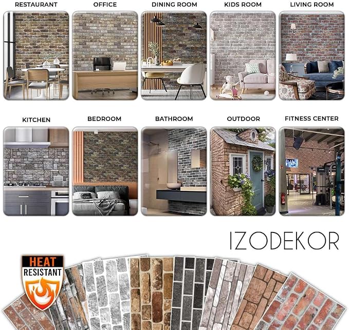 IZODEKOR 3D Wall Panels Brick Effect - Image 6