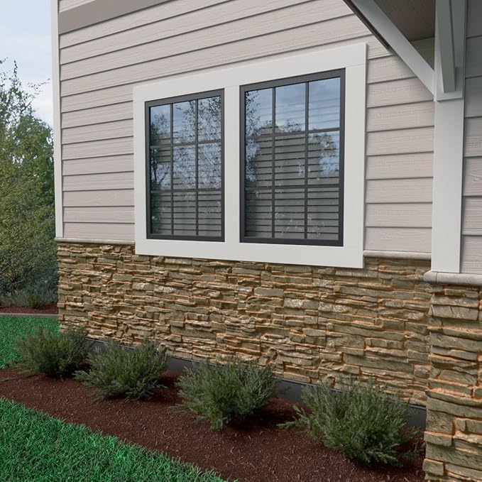 EverStone Canyon Ridge Faux Stone Panel, 45 3/4"W x 24 1/2"H x 1 1/4"D - Image 12