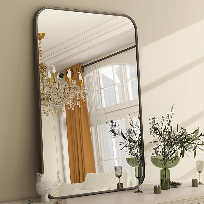 Easly 20 x 28 Inch Bathroom Mirror, Rounded Rectangular Vanity Mirror - Image 7