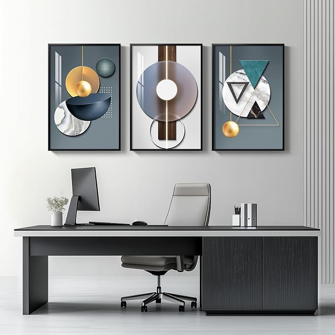 Large Framed Modern Luxury Wall Art - Image 4