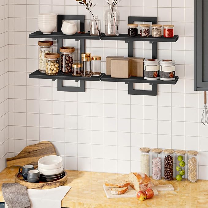 HOOBRO Floating Shelves, 15 Inch Wall Shelf Set of 2, Wall Mounted Storage - Image 9