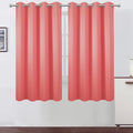 LEMOMO Coral Blackout Curtains 52 x 63 Inch Length/Set of 2 Curtain by Lemomo