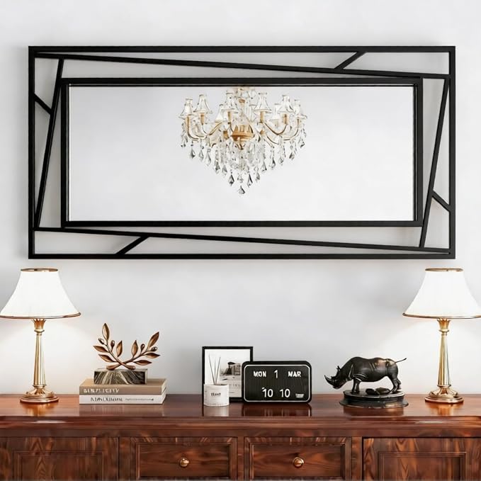 Rectangular Wall Mirror, Hang Horizontally or Vertically - Image 4