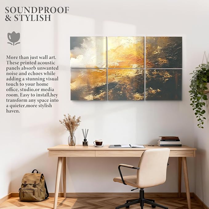 JBER Acoustical Wall Panels, 47.2×27 Inches Art Acoustic Panels, Decorative - Image 7