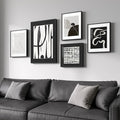 Framed Black and White Abstract Wall Art by Cuspin