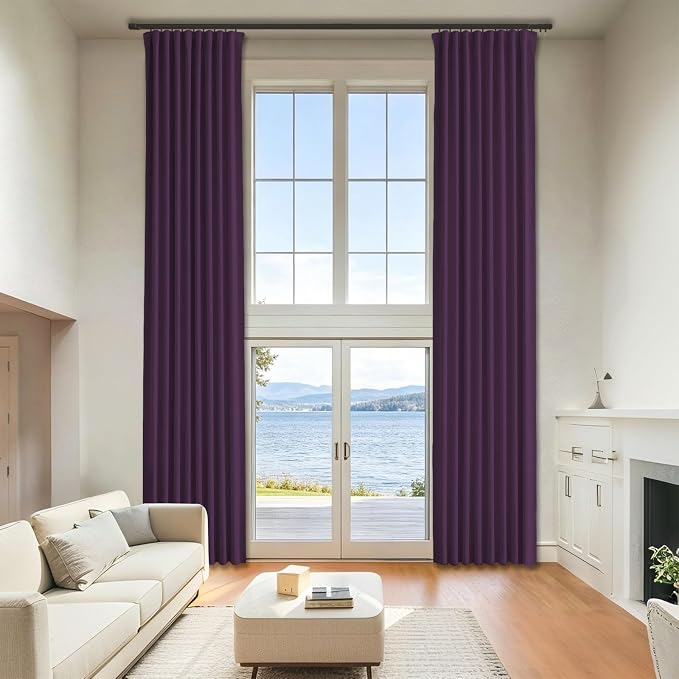 Ceiling Pinch Pleated Blackout Curtains & Drapes by Grichril