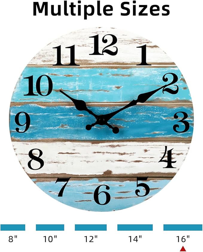 CHYLIN 16 Inch Wall Clock, Large Clocks - Image 2
