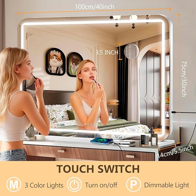 Ratsamee 40" x 30" Vanity Mirror - Image 2
