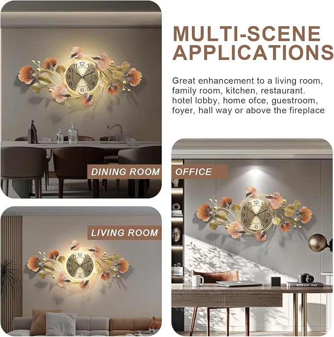 Large Wall Clocks for Living Room Decor - Image 4