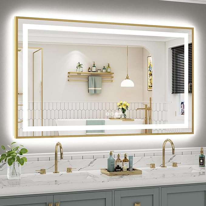 60x36 Inch LED Bathroom Mirror by Briivuemodernmirrors