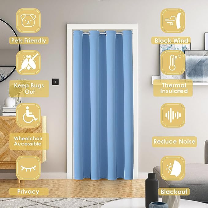 ChrisDowa Blackout Door Curtains - Image 2