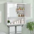 Bathroom Wall Cabinet with Towel Bar, 2 Doors & Adjustable Shelves by FUNHUKSON
