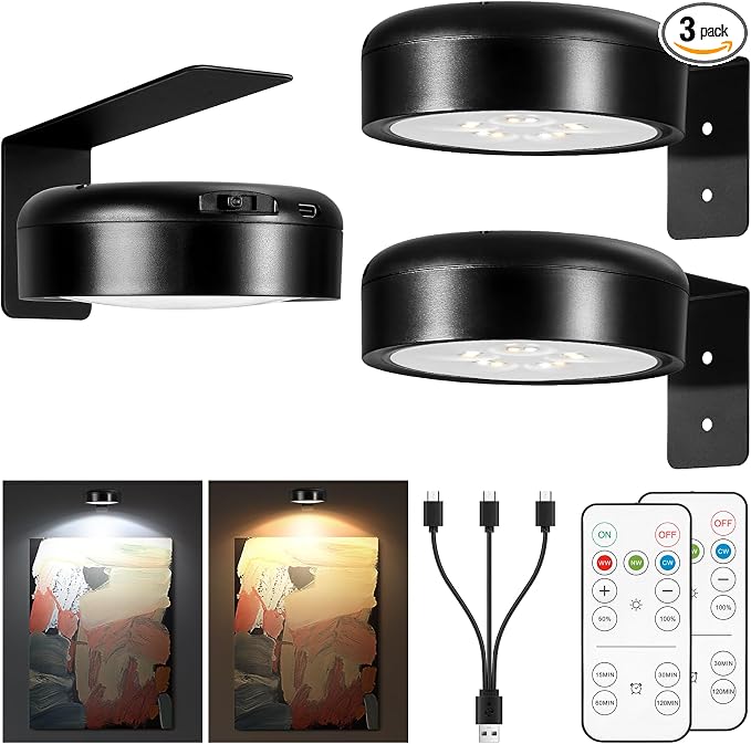 Picture Light for Wall Display Rechargeable by Arixinks