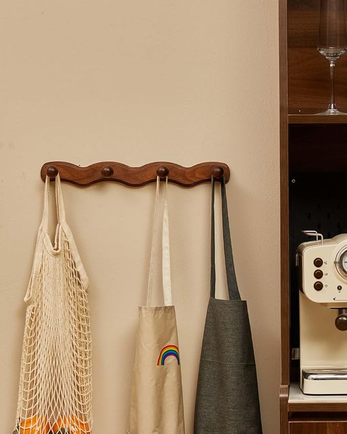 Wood Coat Rack Wall Mount - Image 2