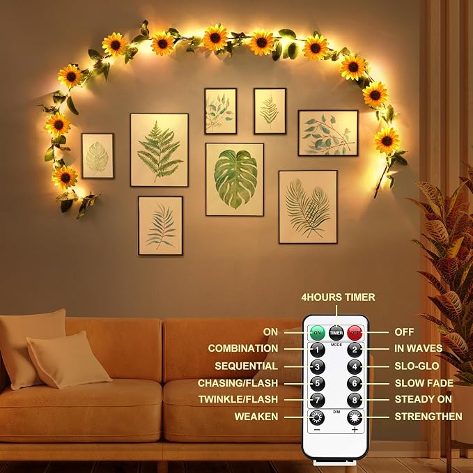 GOESWELL Artificial Sunflower Garland - Image 5