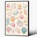 Pink Seashell Posters Coastal Cowgirl Canvas Wall Art Beach House Starfish by Unknown