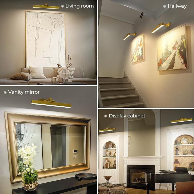 Afyuol Picture Lights Wall Light 16in CCT Gallery Light | Battery Operated - Image 9