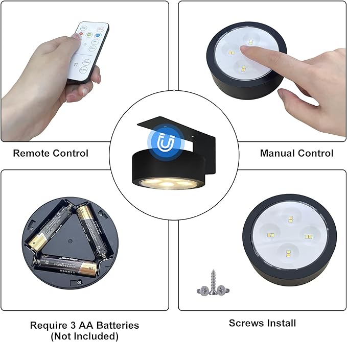 6-Pack Battery Operated Picture Light Magnetic Painting Light - Image 7