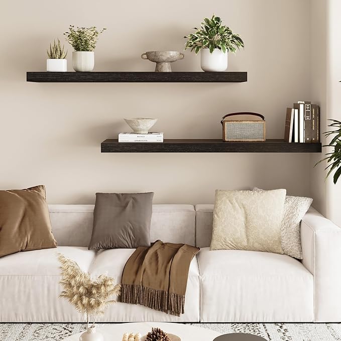 Fixwal Floating Shelves for Wall, Bathroom and Kitchen, Wall Shelves for Storage - Image 2