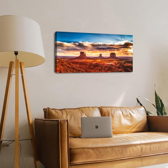 Monument Valley Mountain Wall Art Sunset Desert Wall Decor Nature National Park - Image 6