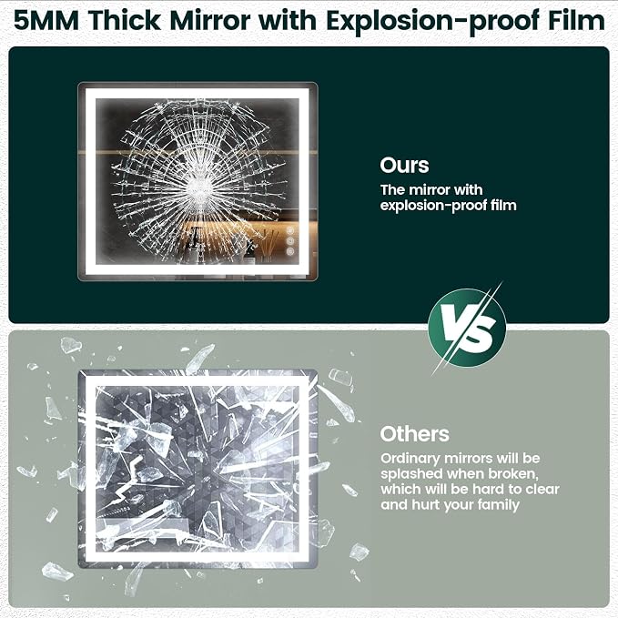 Memobarco 30"x 36" Bathroom Mirror - Image 7