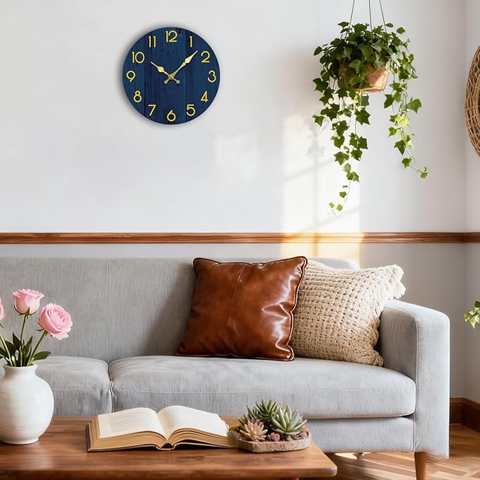 Wall Clock, Modern Wall Clocks Battery Operated, Silent Non Ticking Clock - Image 6