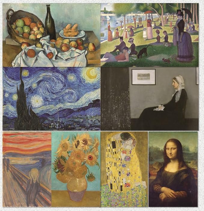 MINI ZOZI Famous Art Prints And Posters 16PCS Paintings Fine Art Impressionist - Image 5