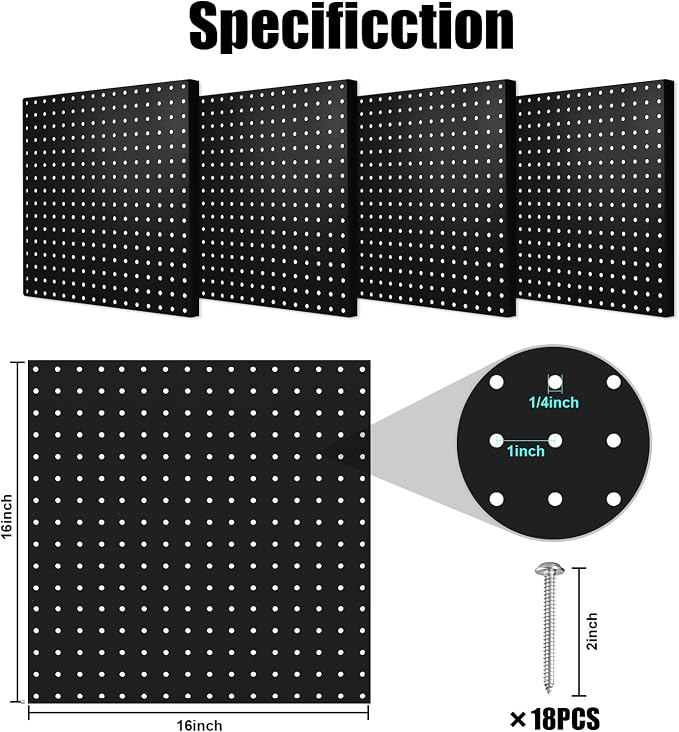 Pegboard, Garage Tool Storage, Office Organization, Craft Room - Image 2