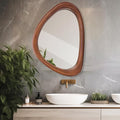 MAGFLERUM Irregular Wall Mirror, 30 * 20 inch Asymmetrical Wood Mirrors by Givetheroomuniquebeauty%EF%BC%81